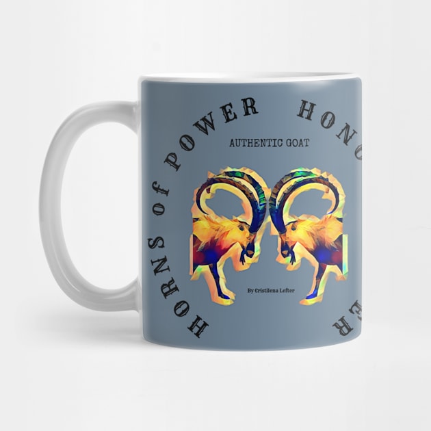 Horns of Power, Honor's Tower - fighting psychedelic Goats by Cristilena Lefter